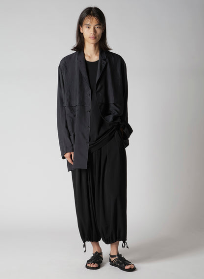 CUPRO TAFFETA FRONT DOUBLE SHIRT JACKET