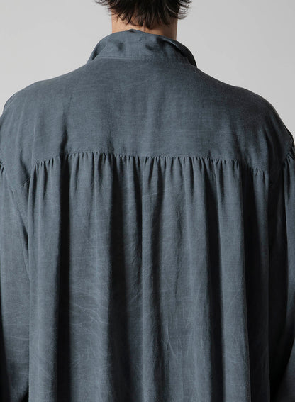 CELLULOSE COATING SCARF GATHER BLOUSE