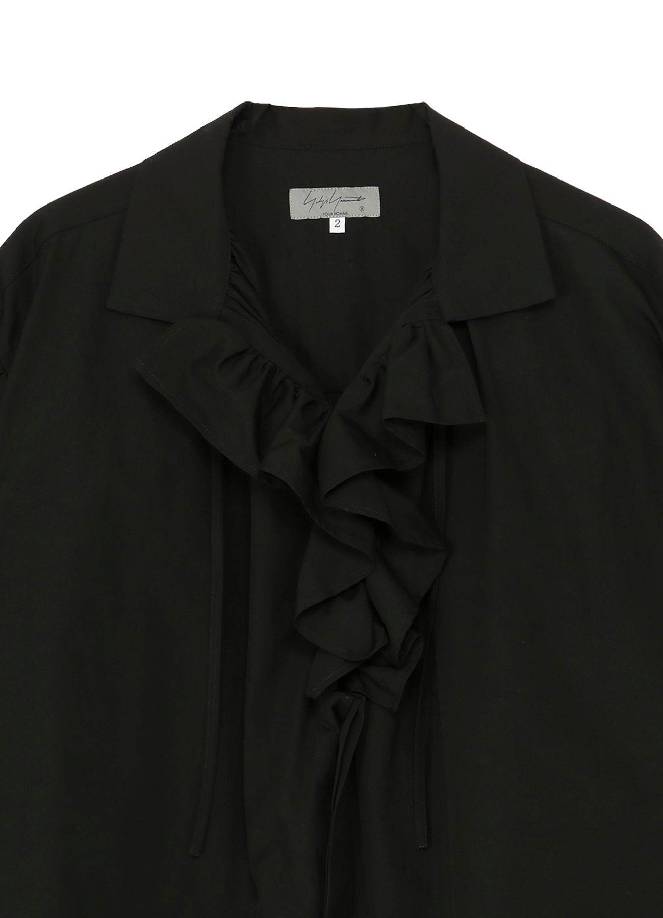 COTTON BROAD FRILLED GATHER BLOUSE