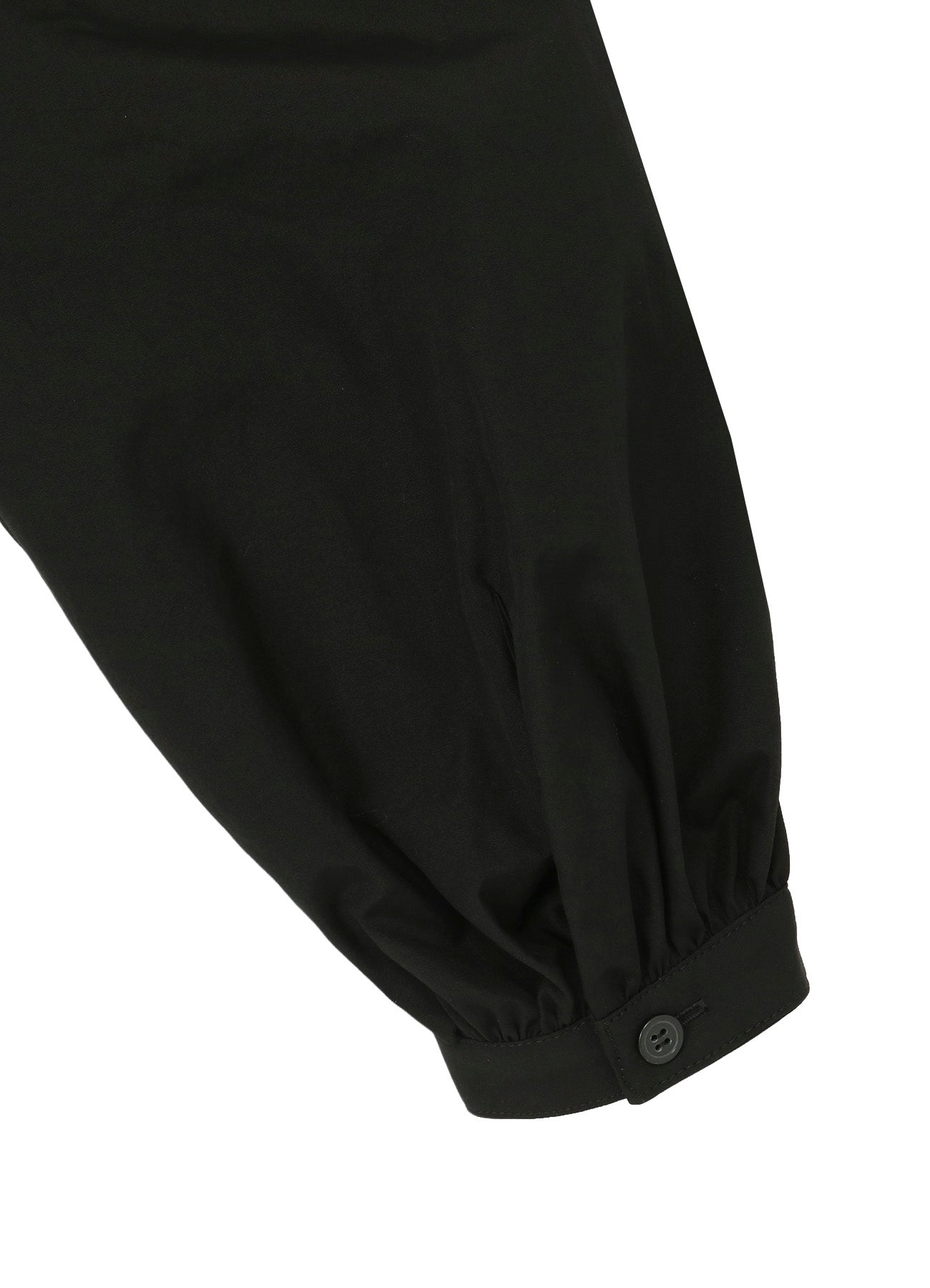 COTTON BROAD GATHER SLEEVE STAND BLOUSE