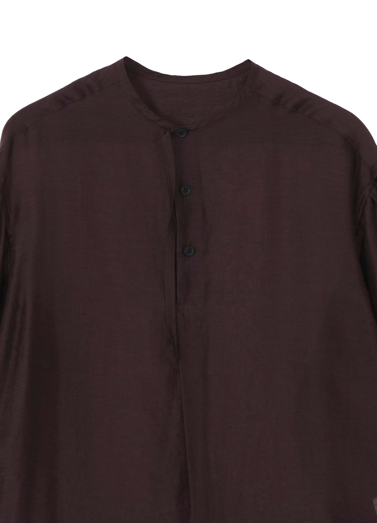 LY/NY LAWN GATHER SLEEVE STAND BLOUSE