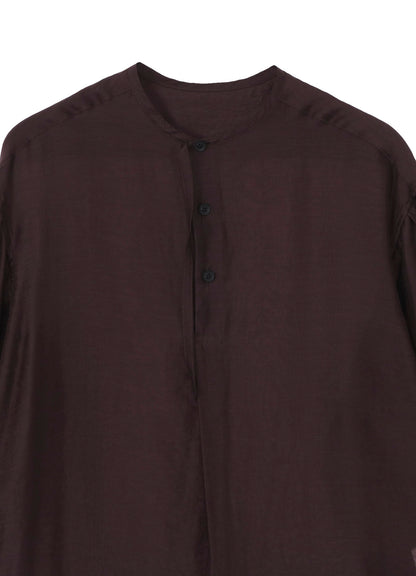 LY/NY LAWN GATHER SLEEVE STAND BLOUSE