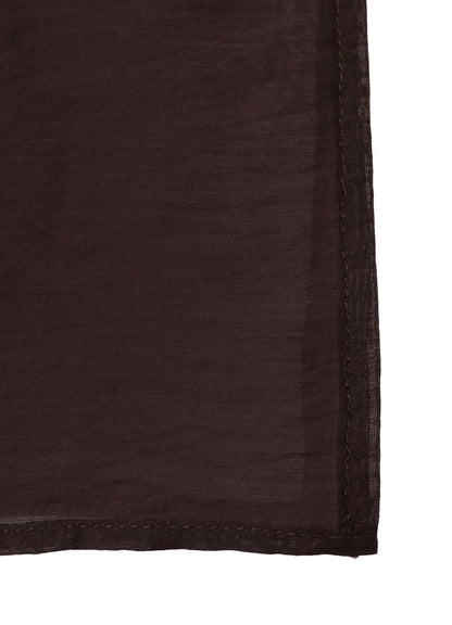 LY/NY LAWN GATHER SLEEVE STAND BLOUSE