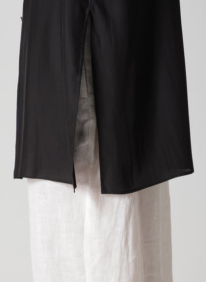 SEA MOTIF PRINTED SCARF COLLAR BLOUSE