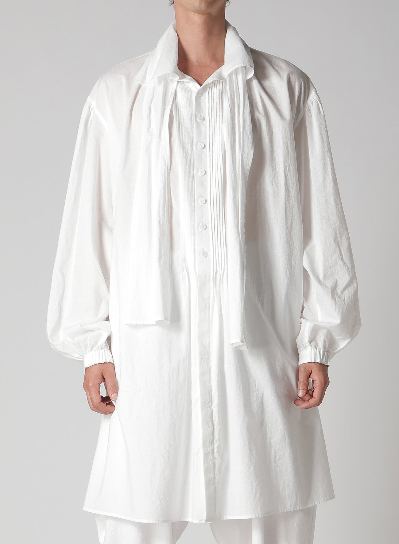 60/ LAWN LONG SCARF BLOUSE