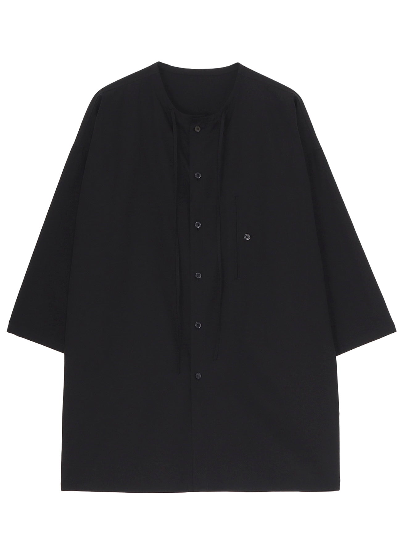 COTTON BROAD GUESSETED STRING COLLAR BLOUSE – THE SHOP YOHJI YAMAMOTO