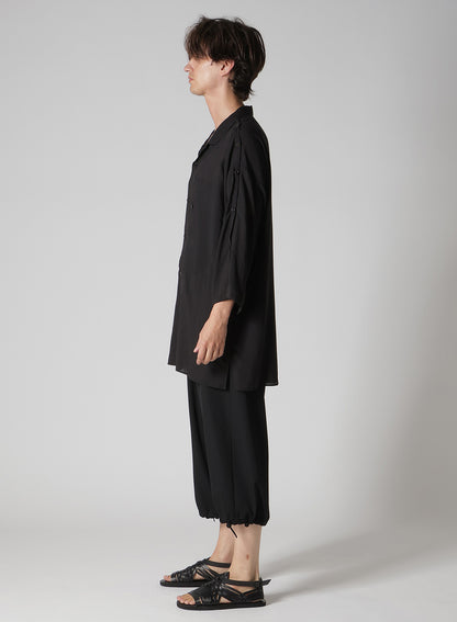 CELLULOSE LAWN SHOULDER OPNED BLOUSE