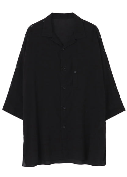 CELLULOSE LAWN SHOULDER OPNED BLOUSE