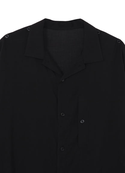 CELLULOSE LAWN SHOULDER OPNED BLOUSE