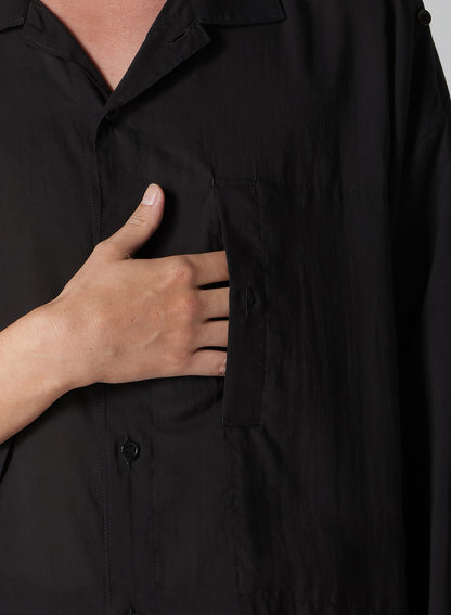 CELLULOSE LAWN SHOULDER OPNED BLOUSE