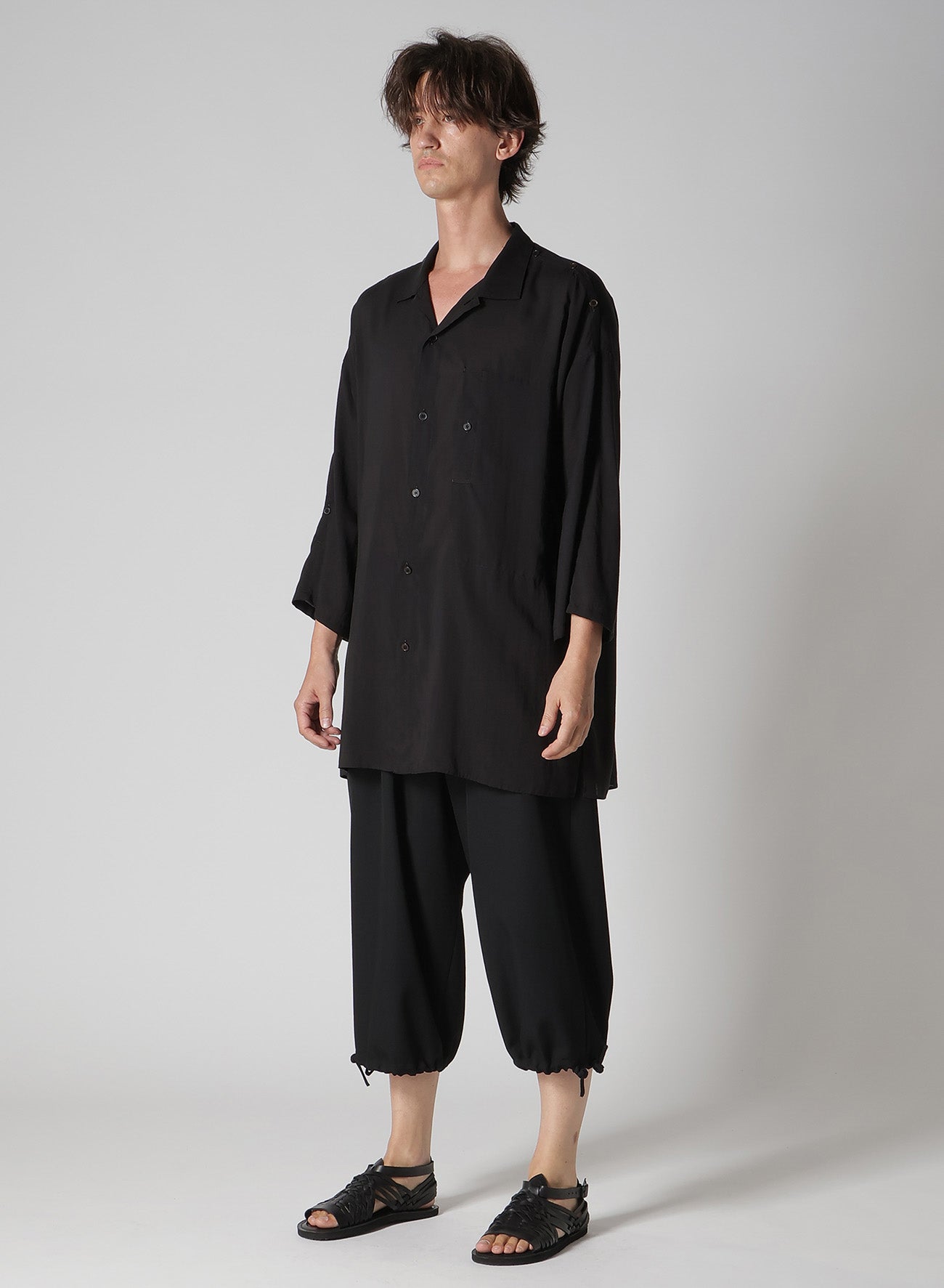 CELLULOSE LAWN SHOULDER OPNED BLOUSE – THE SHOP YOHJI YAMAMOTO