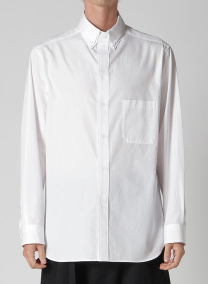 COTTON BROAD DOUBLE COLLAR BLOUSE