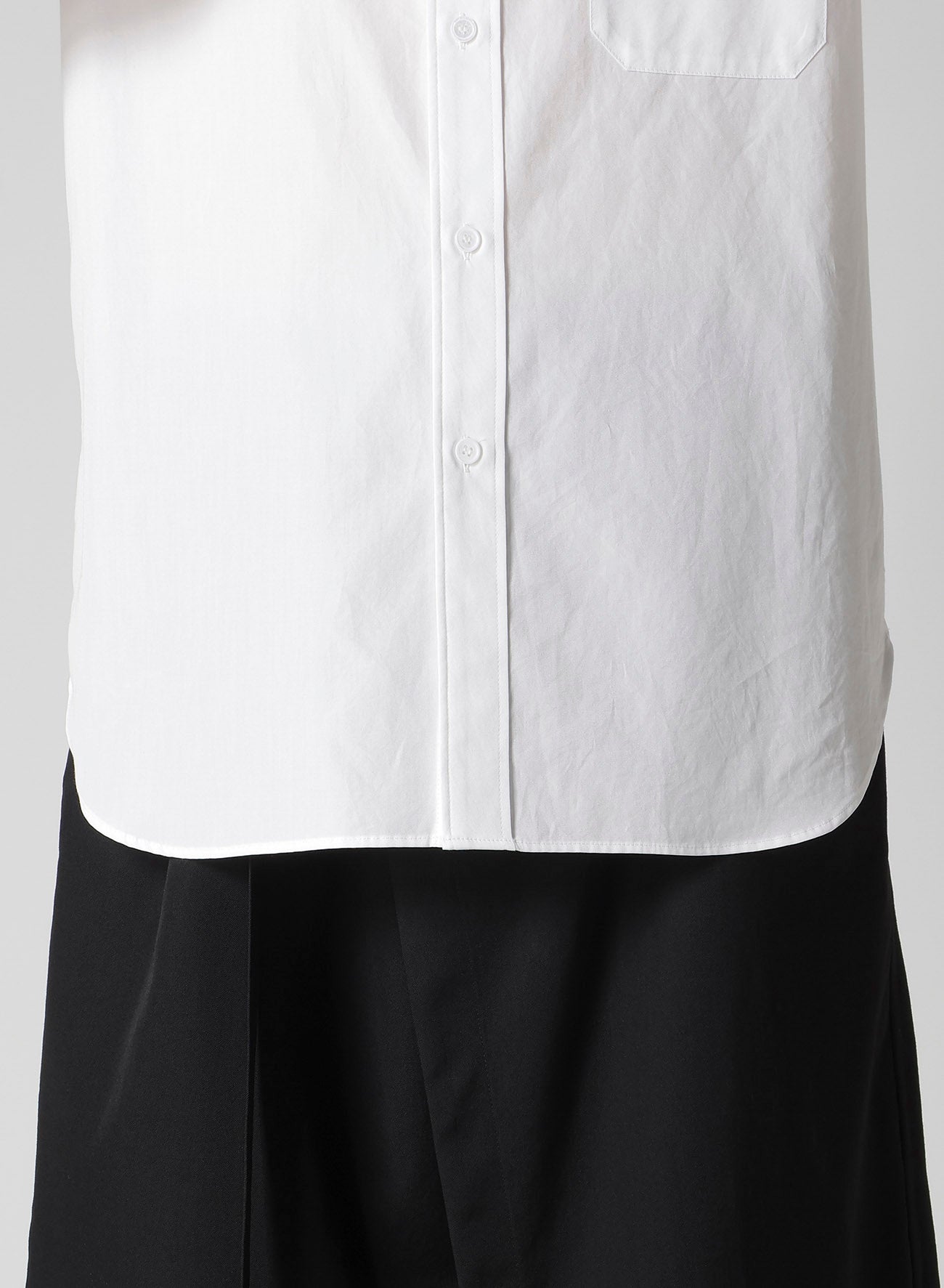 COTTON BROAD DOUBLE COLLAR BLOUSE