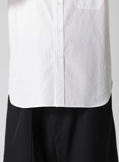 COTTON BROAD DOUBLE COLLAR BLOUSE