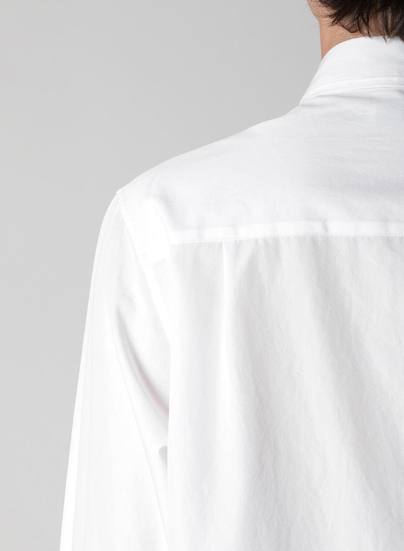 COTTON BROAD DOUBLE COLLAR BLOUSE