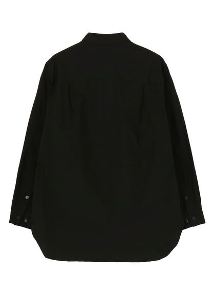 COTTON BROAD DOUBLE COLLAR BLOUSE