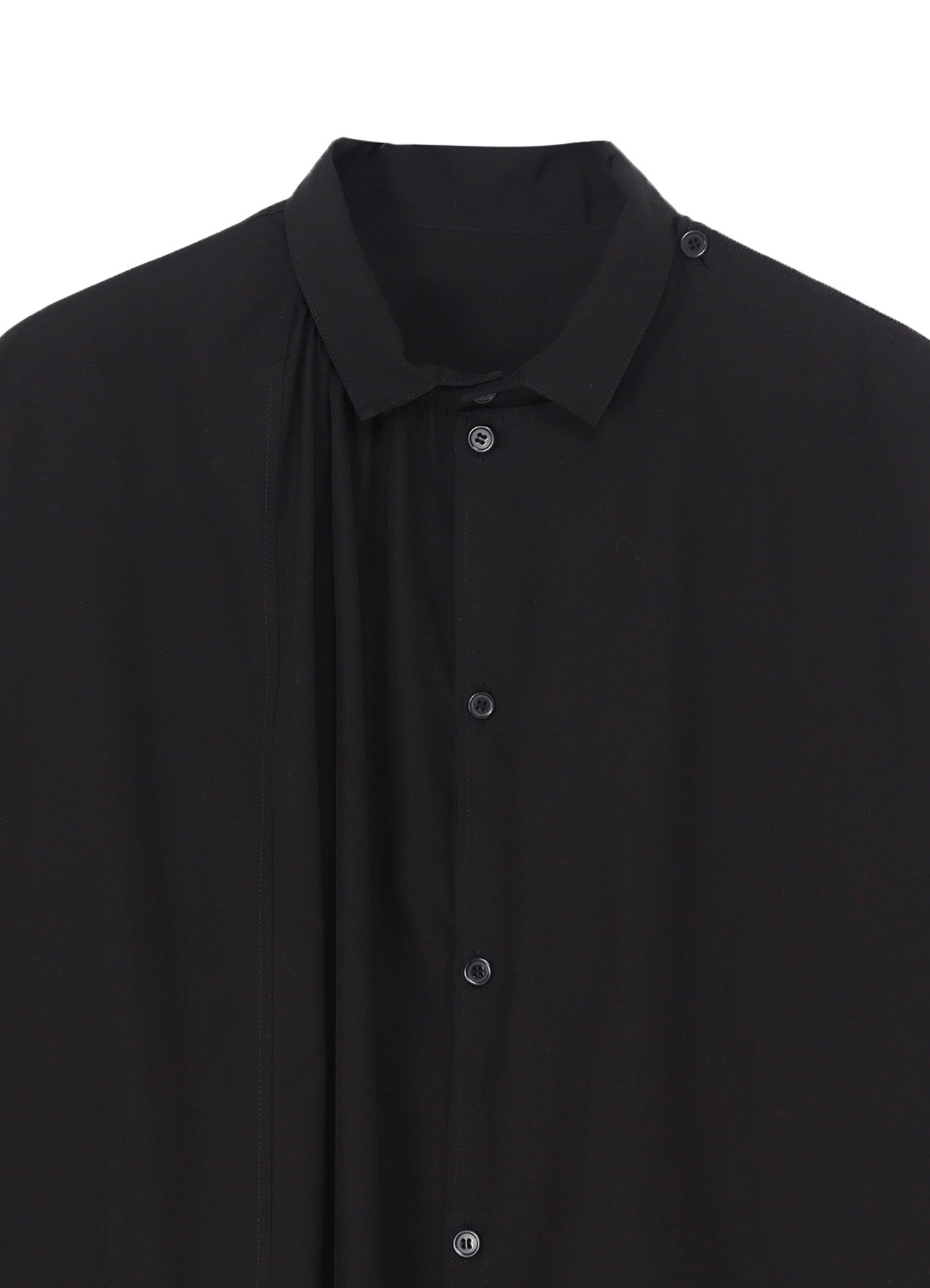 COTTON BROAD GATHER DOUBLE BLOUSE