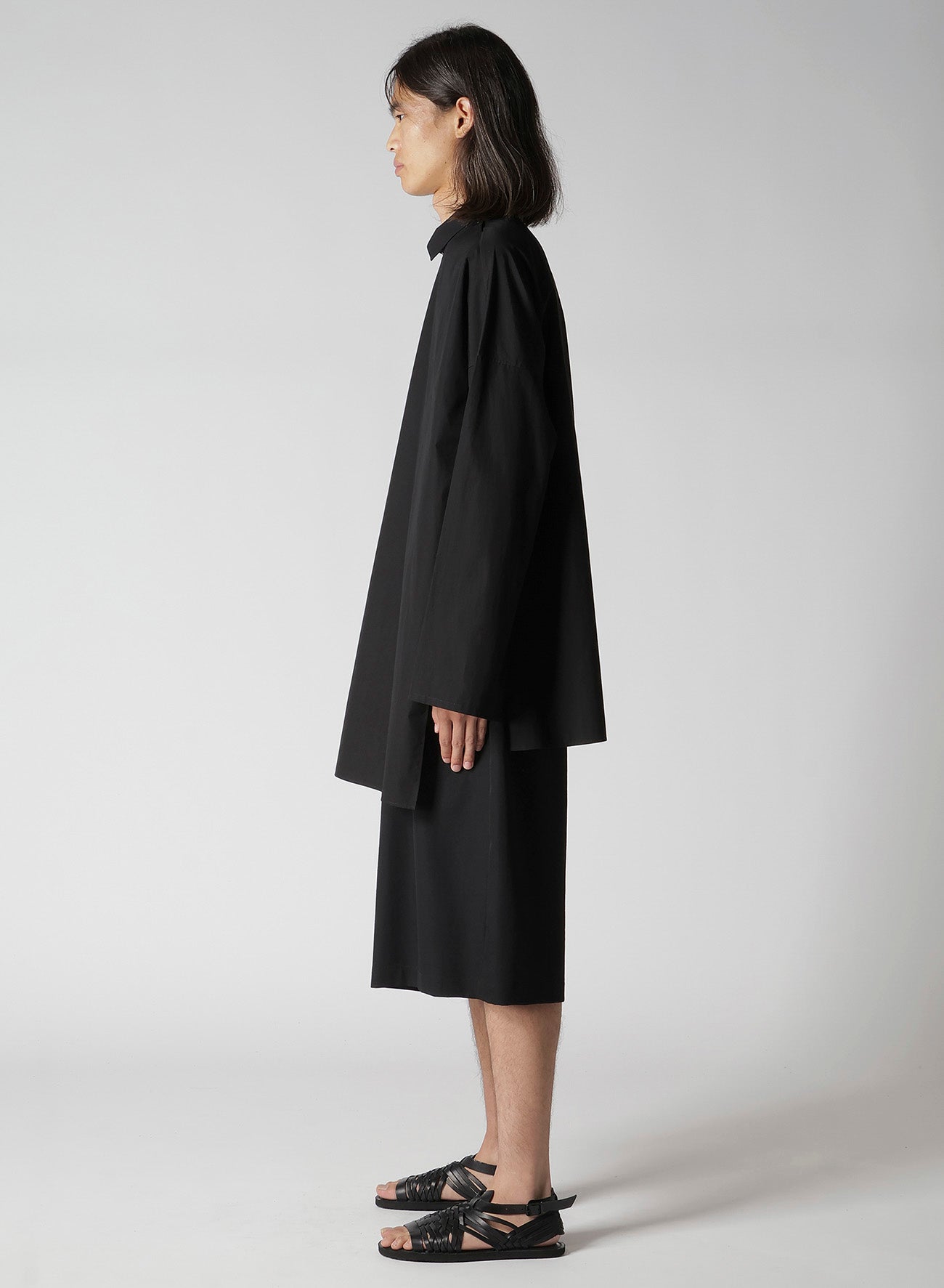 COTTON BROAD GATHER DOUBLE BLOUSE – THE SHOP YOHJI YAMAMOTO