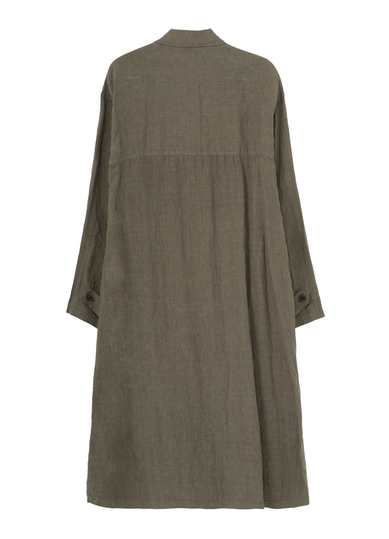 GARMENT-DYED LINEN SHIRT COAT