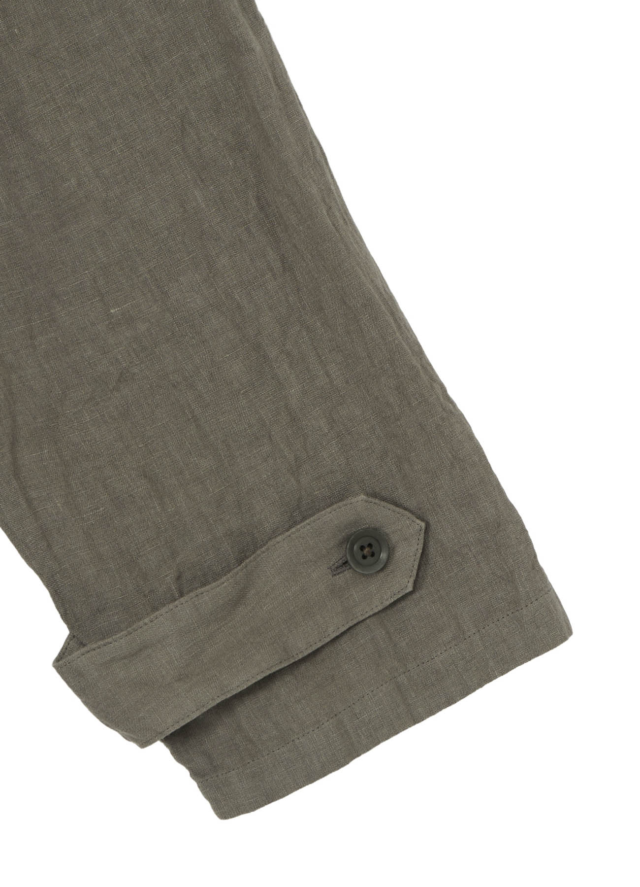 GARMENT-DYED LINEN SHIRT COAT