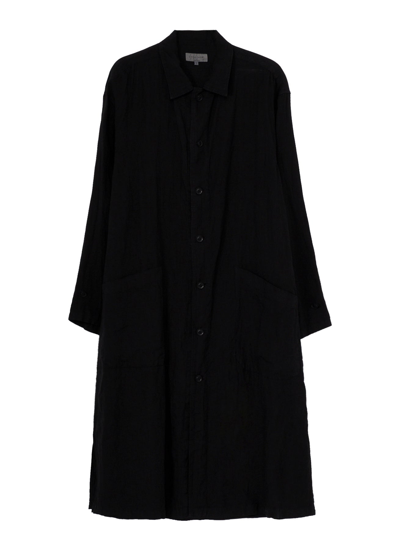 GARMENT-DYED LINEN SHIRT COAT