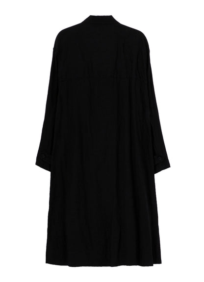 GARMENT-DYED LINEN SHIRT COAT