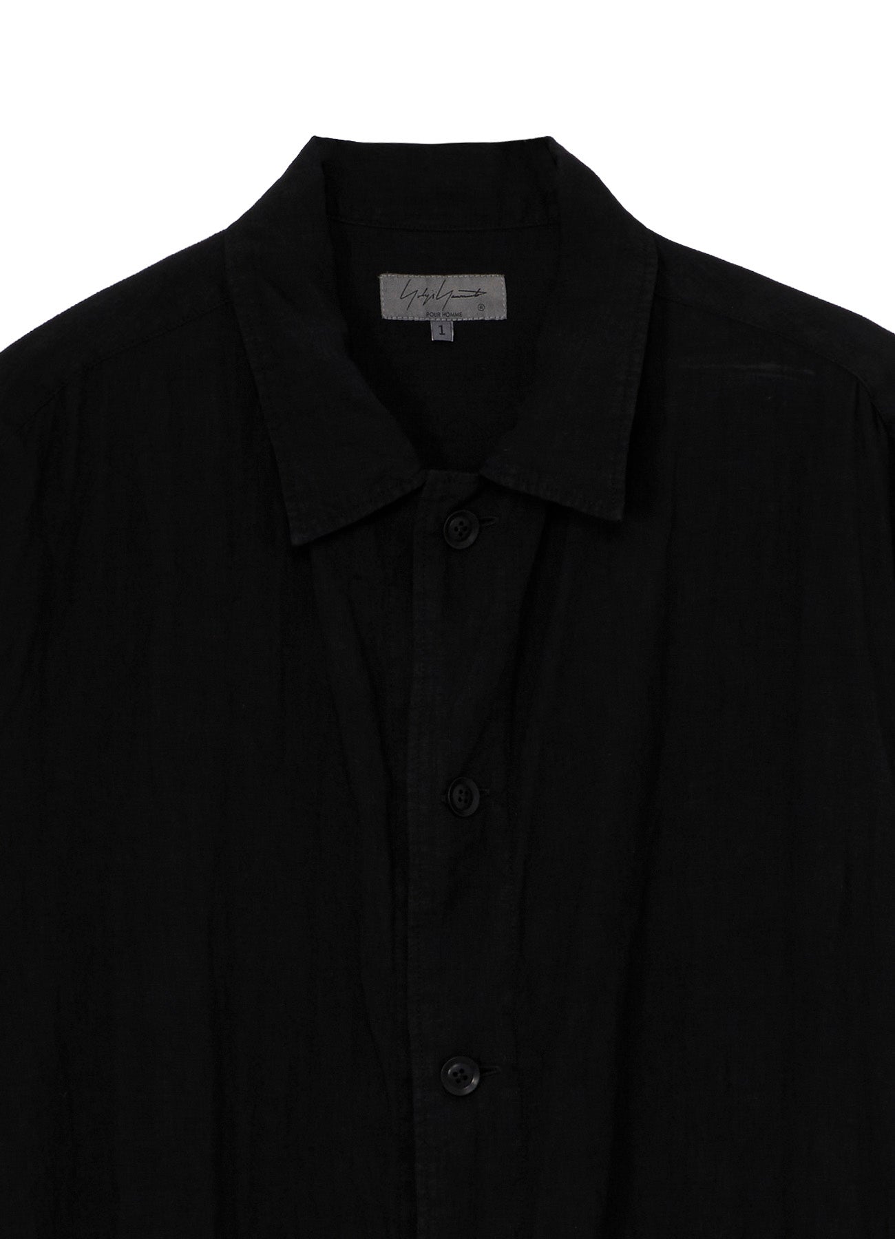 GARMENT-DYED LINEN SHIRT COAT