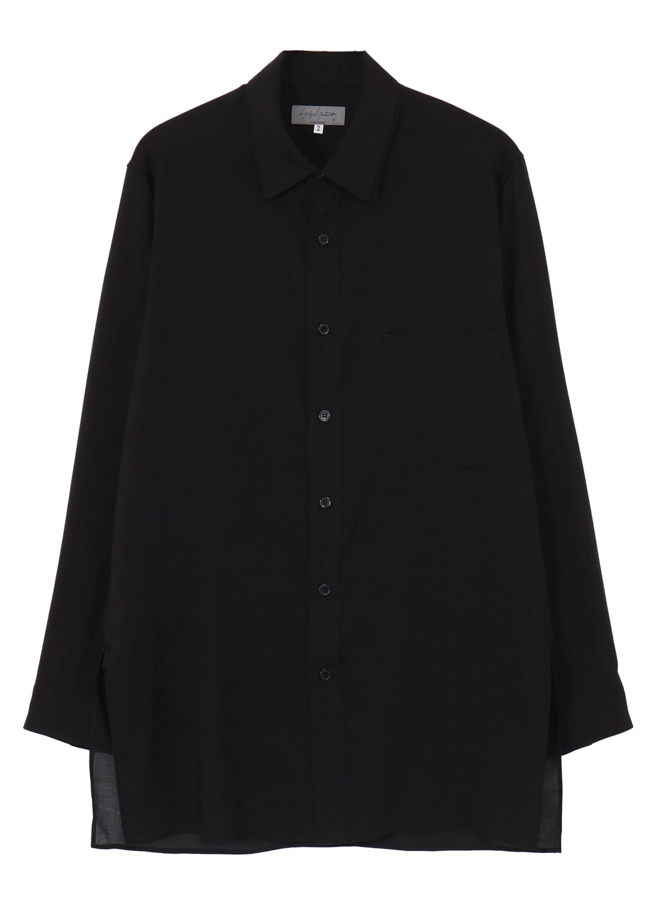 CELLULOSE LAWN DOUBLE COLLAR BLOUSE