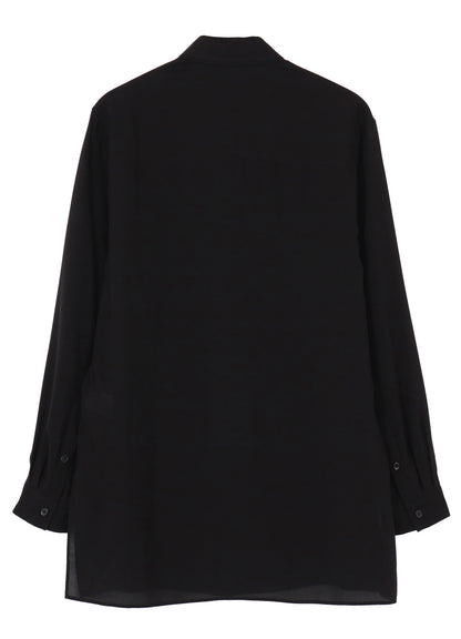 CELLULOSE LAWN DOUBLE COLLAR BLOUSE