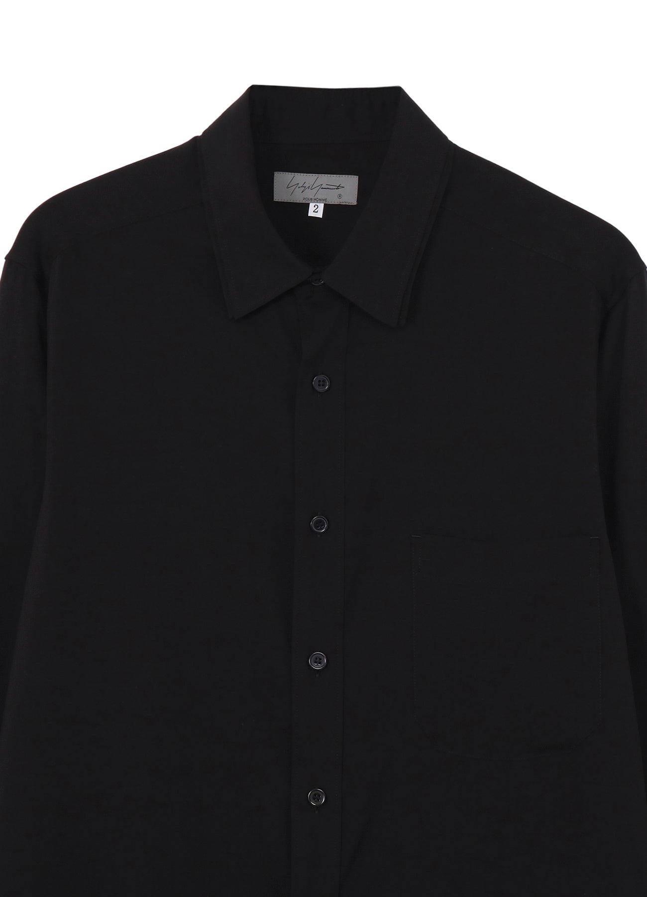 CELLULOSE LAWN DOUBLE COLLAR BLOUSE