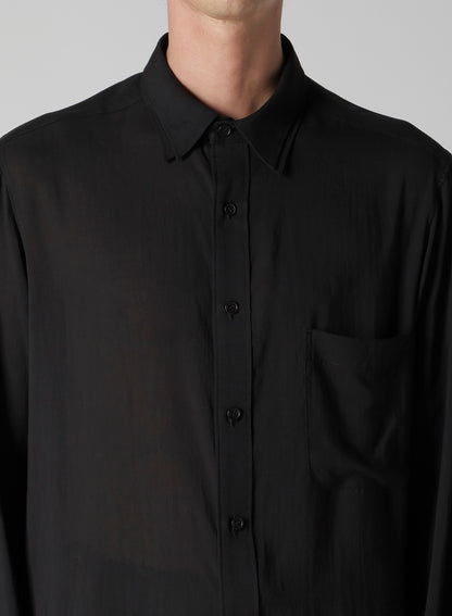 CELLULOSE LAWN DOUBLE COLLAR BLOUSE