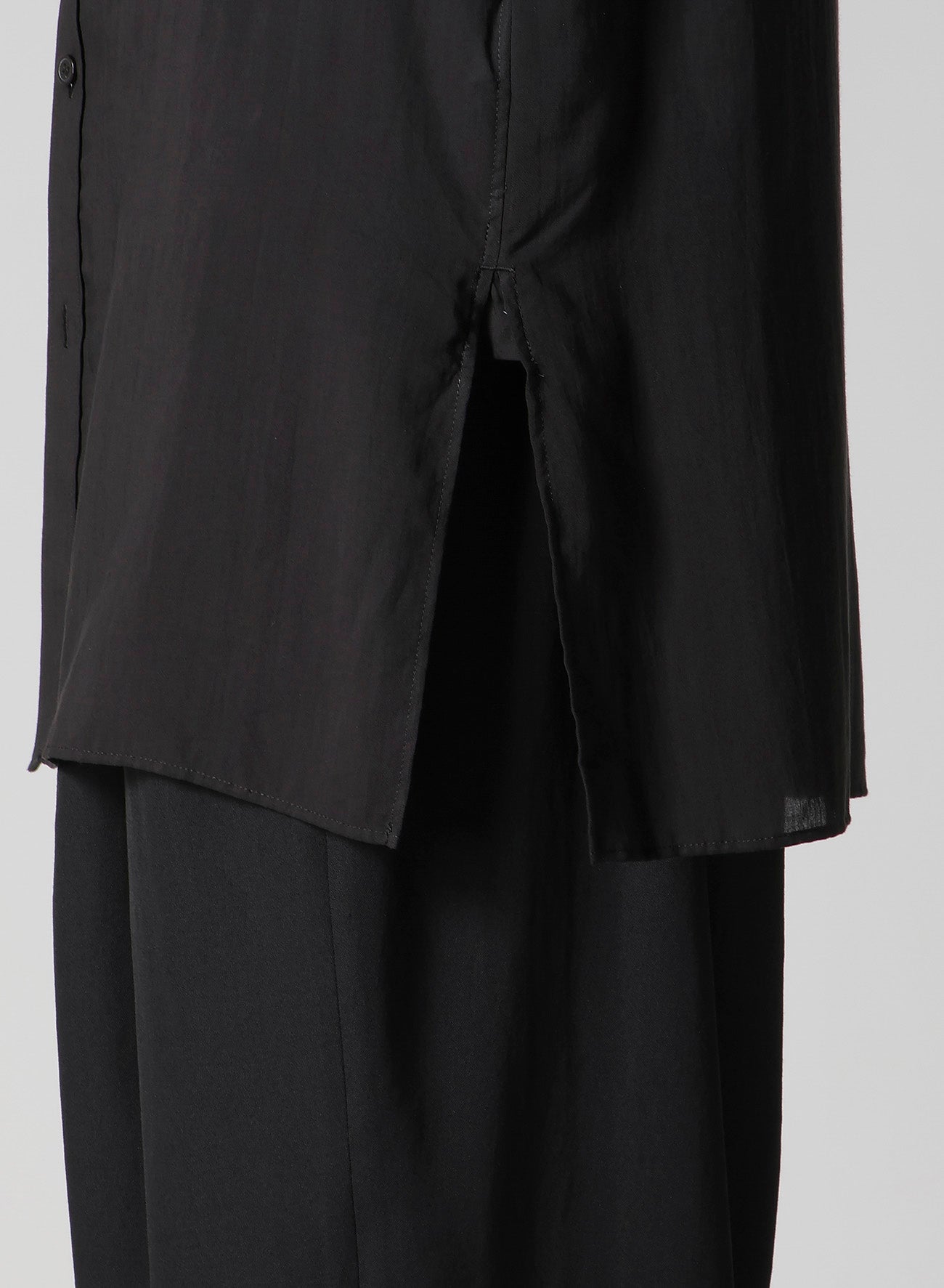CELLULOSE LAWN DOUBLE COLLAR BLOUSE