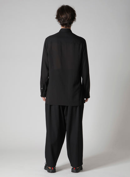 CELLULOSE LAWN DOUBLE COLLAR BLOUSE