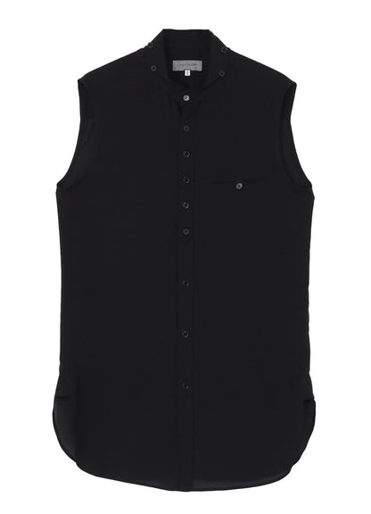 CELLULOSE LAWN RUFFED SPARE COLLAR BLOUSE