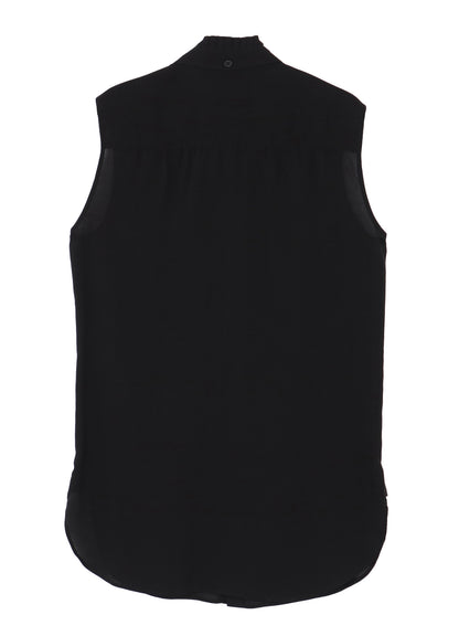 CELLULOSE LAWN RUFFED SPARE COLLAR BLOUSE