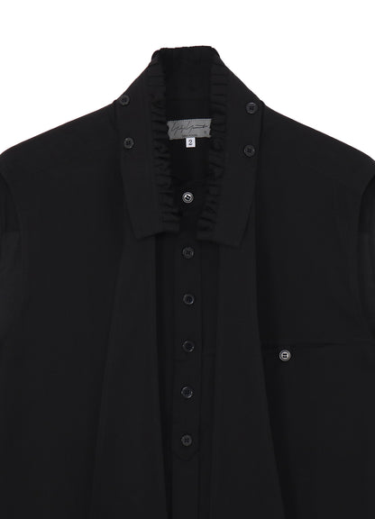 CELLULOSE LAWN RUFFED SPARE COLLAR BLOUSE