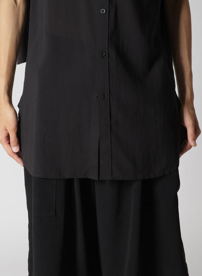 CELLULOSE LAWN RUFFED SPARE COLLAR BLOUSE