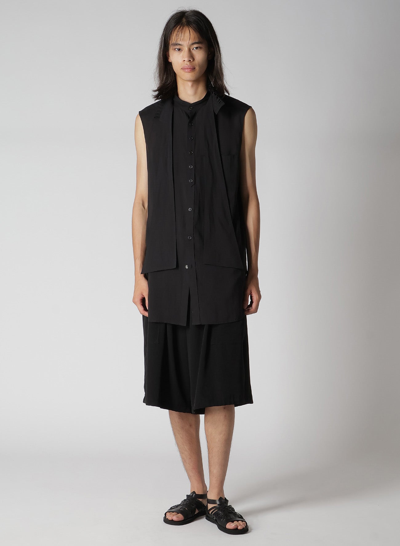 CELLULOSE LAWN RUFFED SPARE COLLAR BLOUSE – THE SHOP YOHJI YAMAMOTO
