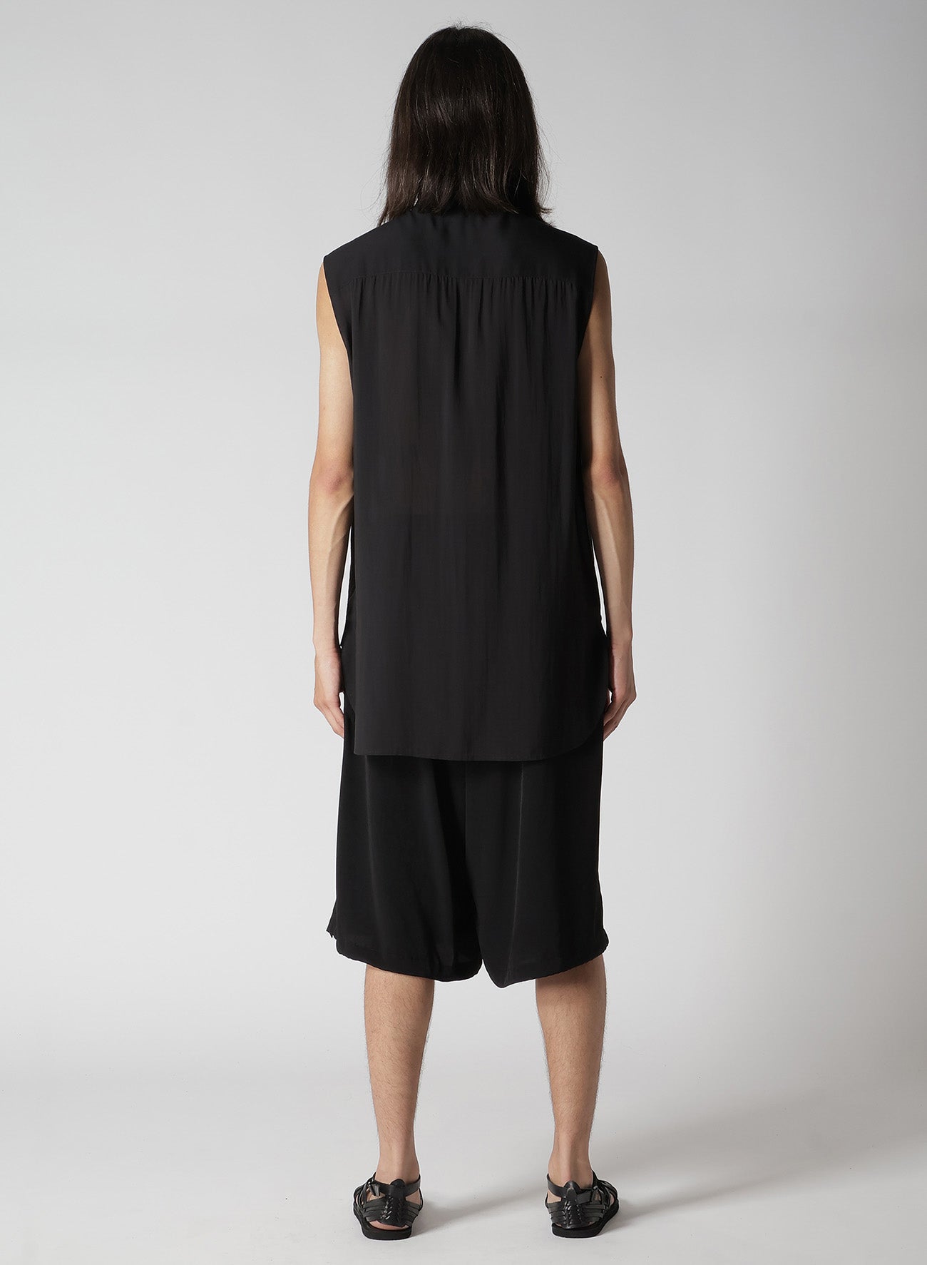 CELLULOSE LAWN RUFFED SPARE COLLAR BLOUSE