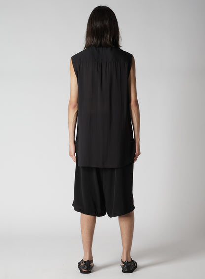 CELLULOSE LAWN RUFFED SPARE COLLAR BLOUSE