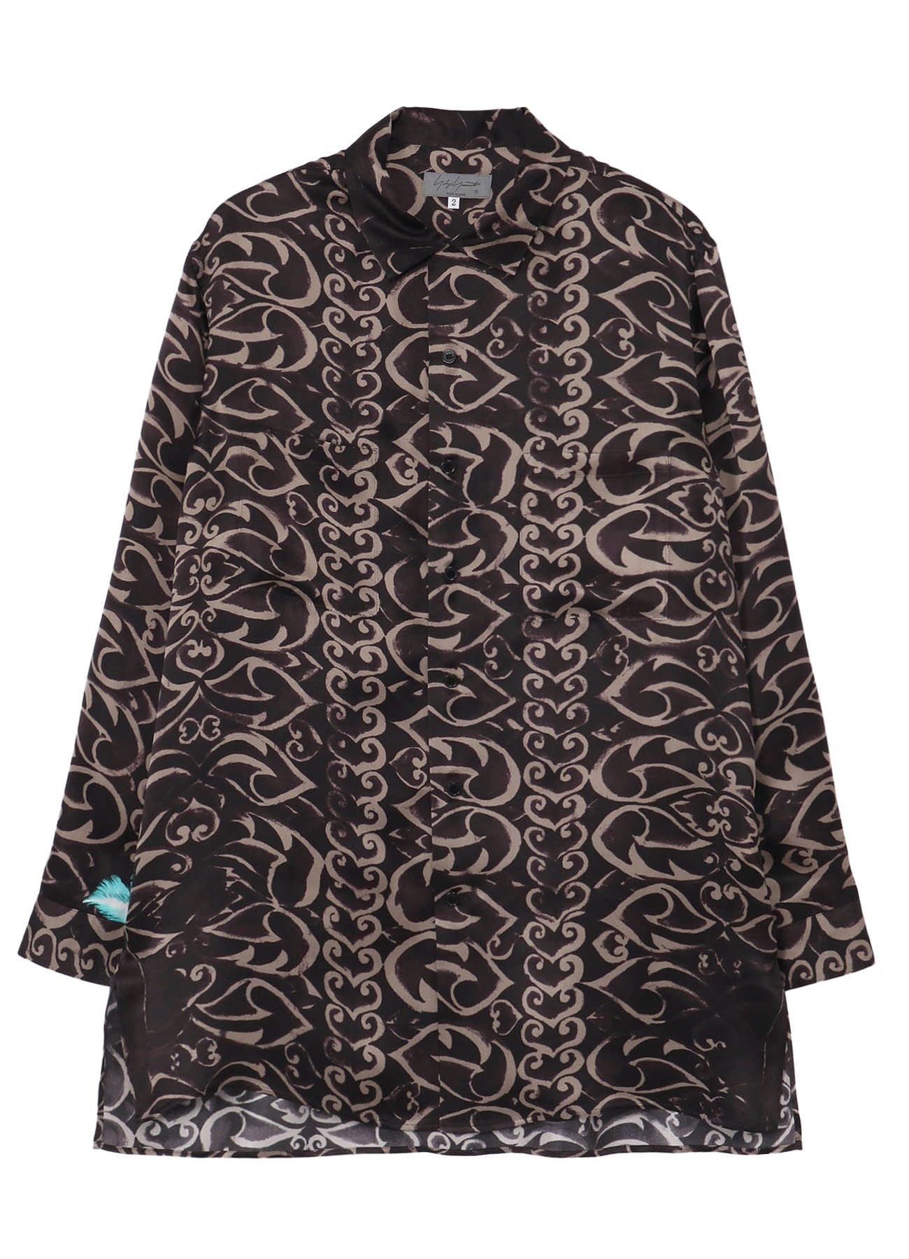 BROTHER SILK BLOUSE SKULL02