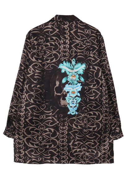 BROTHER SILK BLOUSE SKULL02
