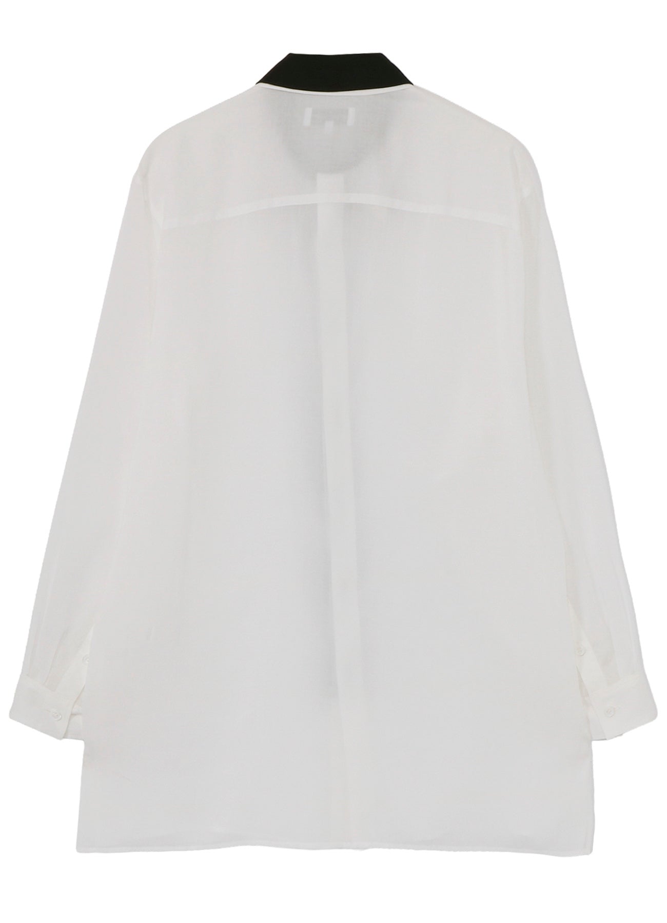 CELLULOSE LAWN DOUBLE COLLAR BLOUSE