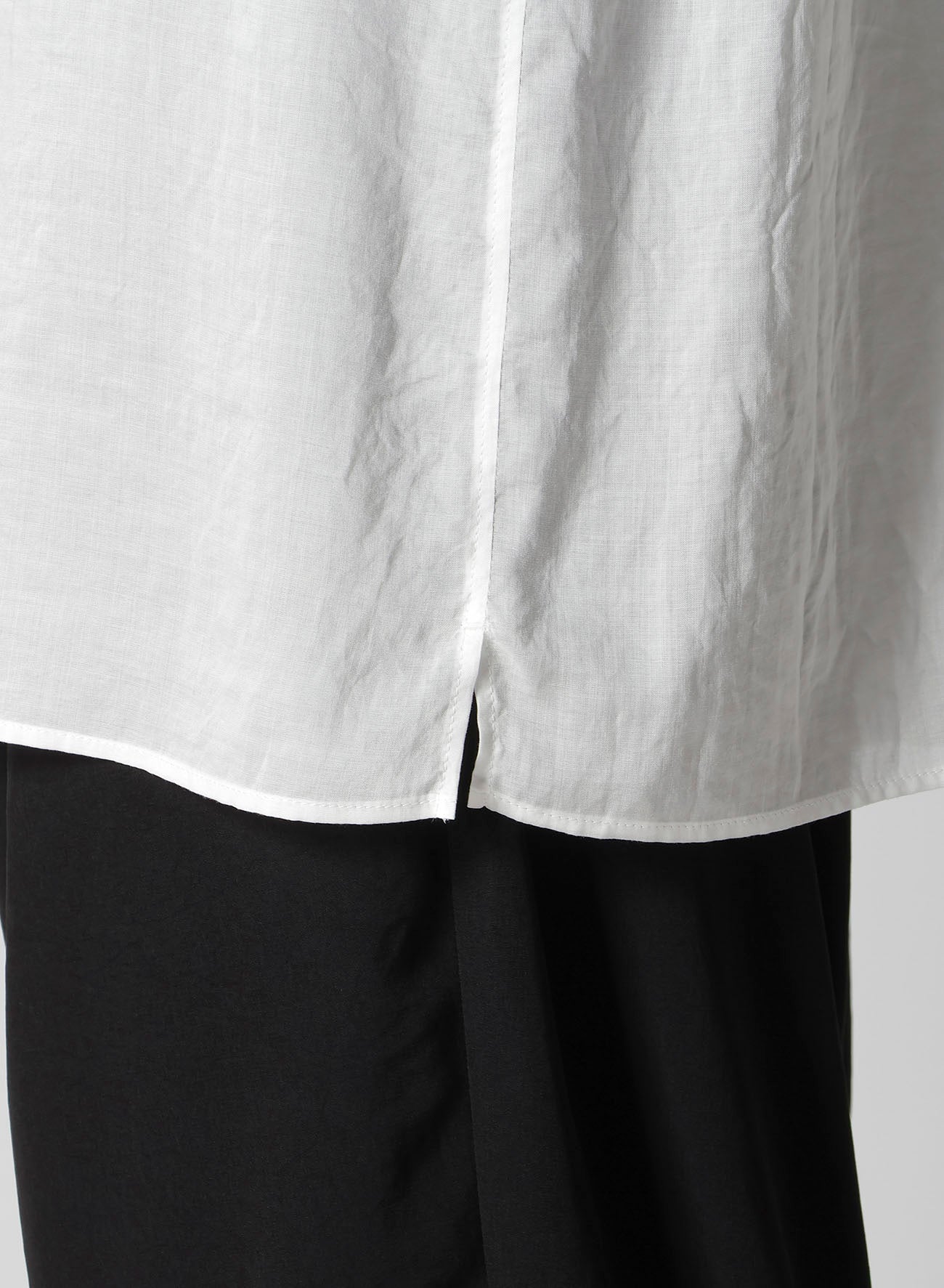 CELLULOSE LAWN DOUBLE COLLAR BLOUSE