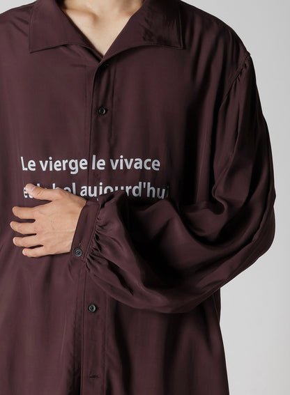 RY/CU/S MESSAGE BLOUSE