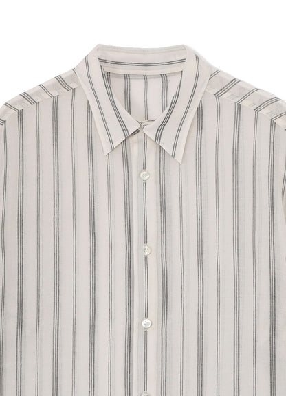 KHADI STRIPE SHORT SLEEVE BLOUSE