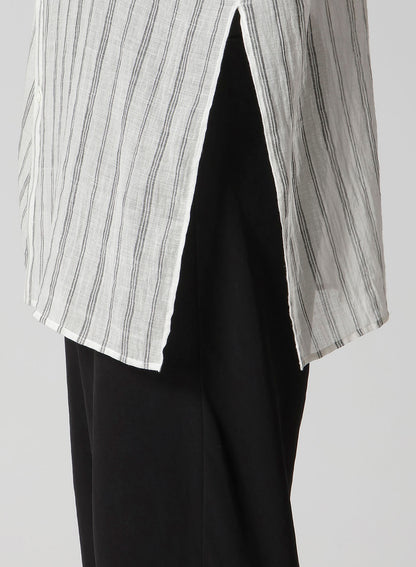 KHADI STRIPE SHORT SLEEVE BLOUSE