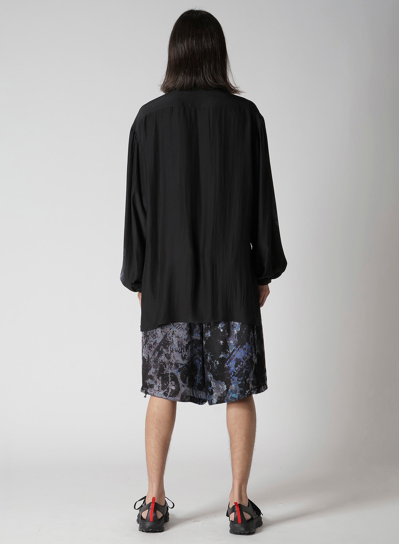 SEA MOTIF SCARF COLLAR BLOUSE
