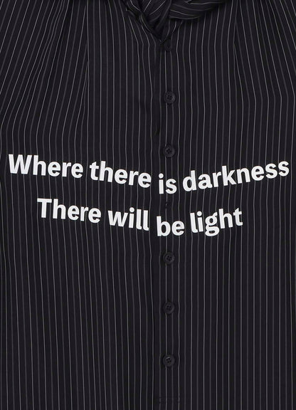 CU ST MESSAGE SCARF BLOUSE