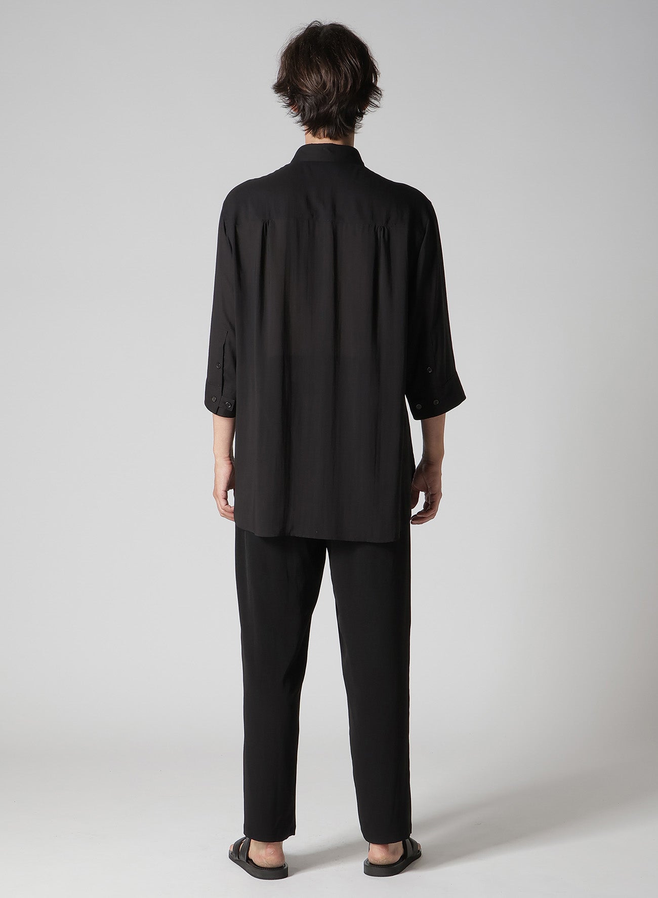 CELLULOSE LAWN PIN TUCK SHORT SLEEVE BLOUSE – THE SHOP YOHJI YAMAMOTO